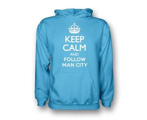 Keep Calm And Follow Man City Hoody (sky Blue)