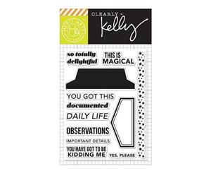 Kelly Purkey Clear Stamps 3 Inch X4 Inch Daily Life