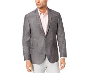 Kenneth Cole Reaction Mens Checkered Two-Button Sportcoat