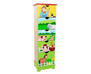 Kids' Happy Farm 5-Drawer Cabinet