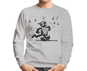 Krazy Kat Singing Men's Sweatshirt - Heather Grey