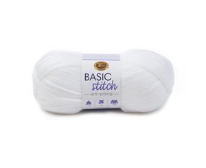 Lion Brand Yarn - Basic Stitch Anti-Pilling - White 100g