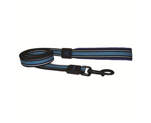 Loud Blue 2cm x 120cm Padded Reflective Dog Leash Lead Scream