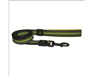 Loud Green 2cm x 120cm Padded Reflective Dog Leash Lead Scream