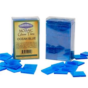 Mandala Art Ocean Blue Mosaic Glass Tiles Pack