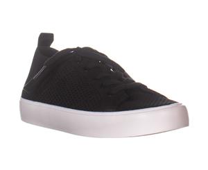 Marc Fisher Sashya Low Top Lace Up Sneakers Black Fabric