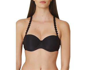 Marie Jo 0120828 L'Aventure Tom Padded Underwired Strapless Bra - Charcoal Black