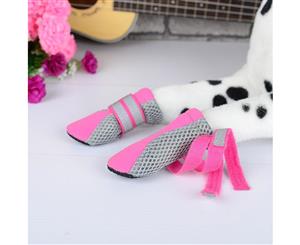 Medium Pink Fashion Mesh Dog Boots (4.5x3.6cm)