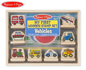 Melissa & Doug My First Wooden Stamp Set Vehicles