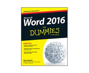 Microsoft Word 2016 For Dummies