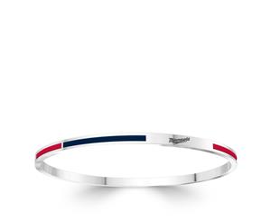 Minnesota Twins Bangle Bracelet For Women In Sterling Silver Design by BIXLER - Sterling Silver