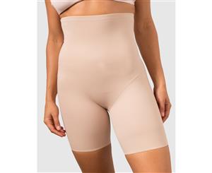 Miraclesuit Shapewear Adjustable Fit Hi Waist Thigh Slimmer - Nude