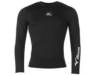 Mizuno Mens Long Sleeve Base Top Baselayer Compression Armor Thermal Skins Round