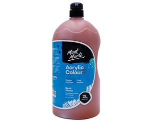 Mont Marte Studio Acrylic Paint 2litre - Burnt Sienna