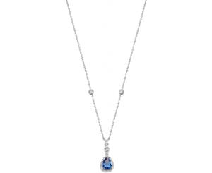 Morellato womens Sterling silver Zircon gemstone pendant necklace SAIW09