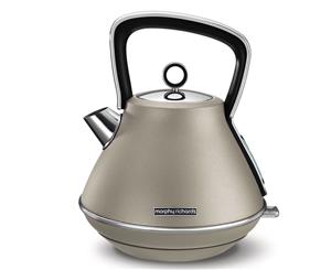 Morphy Richards Evoke 1.5L Pyramid Platinum Stainless Steel Electric Kettle