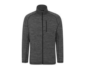 Mountain Warehouse Men Dash Full Zip Fleece Midlayer - Light Grey