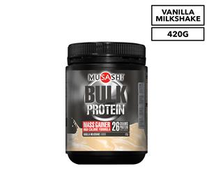 Musashi Bulk Mass Gainer Vanilla Milkshake 420g