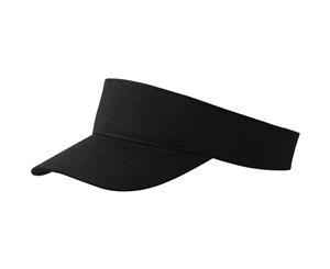 Myrtle Beach Adults Unisex Fashion Sunvisor (Black) - FU663