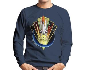 NASA Shuttle Program Commemorative Emblem Men's Sweatshirt - Navy Blue