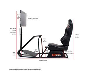 Next level gtpro v2 2025 racing simulator cockpit chair