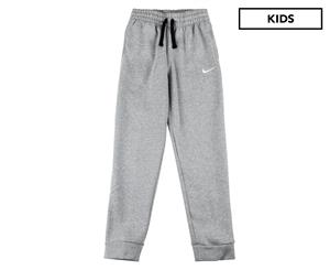 Nike Boys' Core Fleece Trackpants / Tracksuit Pants - Dark Grey Heather/White