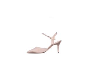 Nina Womens Tonya Satin Pointed Toe Ankle Strap Classic Pumps