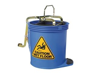 Oates Contractor Roller Wringer Bucket Blue 15 Litre