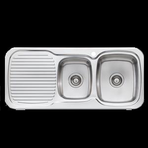 Oliveri LakeLand 1 & 3/4 Bowl Topmount Sink with Drainer