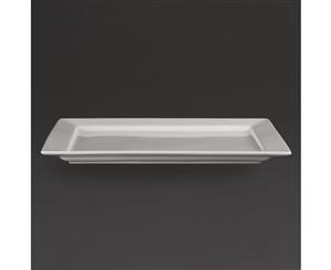 Olympia Wide Rim Rectangular Platter 400 x 295mm