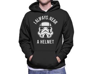 Original Stormtrooper I Always Wear A Helmet Men's Hooded Sweatshirt - Black