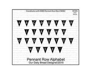 Our Daily Bread Clear Stamp 4.5 Inch X8.5 Inch Pennant Row Alphabet