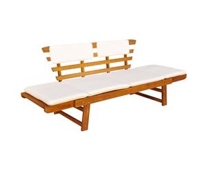 Outdoor Sun Bed/Garden Bench Solid Acacia Wood Bench Seating Furniture