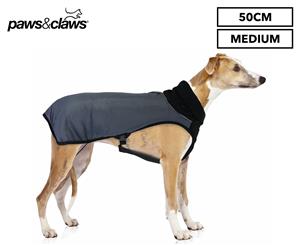 Paws & Claws 50cm Flexi Fleece Neck Pet Coat - Grey