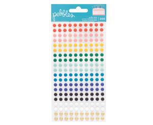 Pebbles - Happy Cake Day Collection - Puffy Dot Stickers with Foil Accents