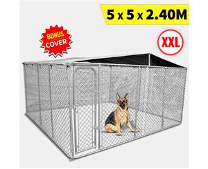 Pet Dog Kennel Enclosure Playpen Puppy Run Exercise Fence Cage Play Pen KE50