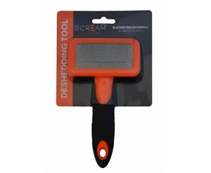 Pet Slicker Brush Small for Dogs & Puppies by Scream