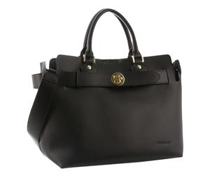 Pierre Cardin Italian Leather Tote Handbag (PC3016) - Black