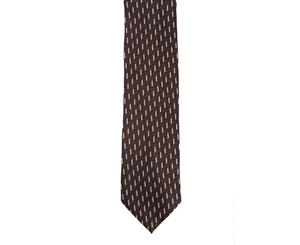 Premier Tie - Mens Zig Zag Work Tie (Brown) - RW1158