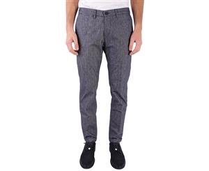 RE-HASH MEN'S BLUE COTTON PANTS