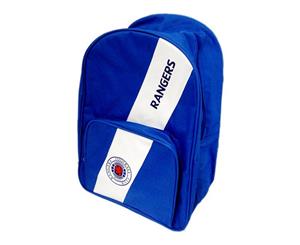 Rangers Fc Official Stripe Football Crest Backpack/Rucksack (Blue/White) - SG1196