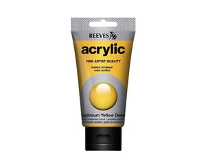 Reeves - Acrylic Paint 75ml - Cadmium Yellow Deep Hue 135