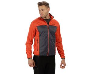 Regatta Mens Walson Hybrid Lightweight Softshell Durable Jacket Coat - AmbGlw(SlGr)