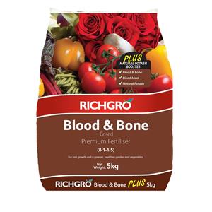 Richgro 5kg Blood And Bone Based Fertiliser