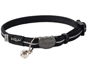 Rogz Alleycat 8mm Kitten Safeloc Collar Black