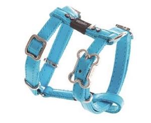 Rogz Luna H Harness Blue Floral