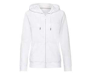 Russell Womens/Ladies Hd Zip Hooded Sweatshirt (White) - PC3135