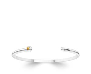 San Francisco Giants Light Citrine Cuff Bracelet For Women In Sterling Silver Design by BIXLER - Sterling Silver