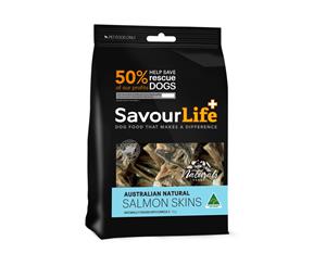 Savourlife Australian Natural Salmon Skins Dog Treats 125g