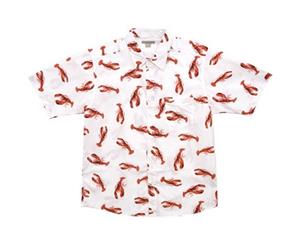 Seinfeld Cosmo Kramer Lobster Cabana Vacation Button Down Shirt